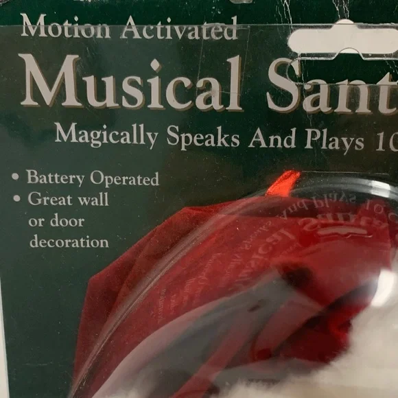 Musical Santa Greeter with White Beard and Red Hat - Picture 6 of 7